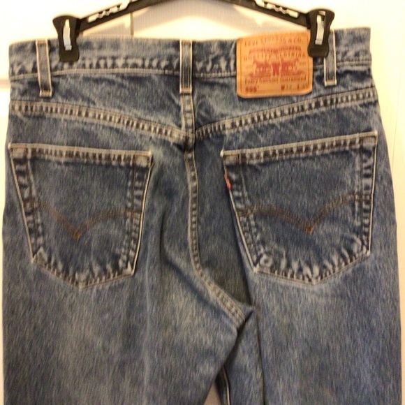 Levi’s Mens 505 Regular Fit Medium Wash Straight Leg Jeans Size 33x30 (J11) - Picture 3 of 7